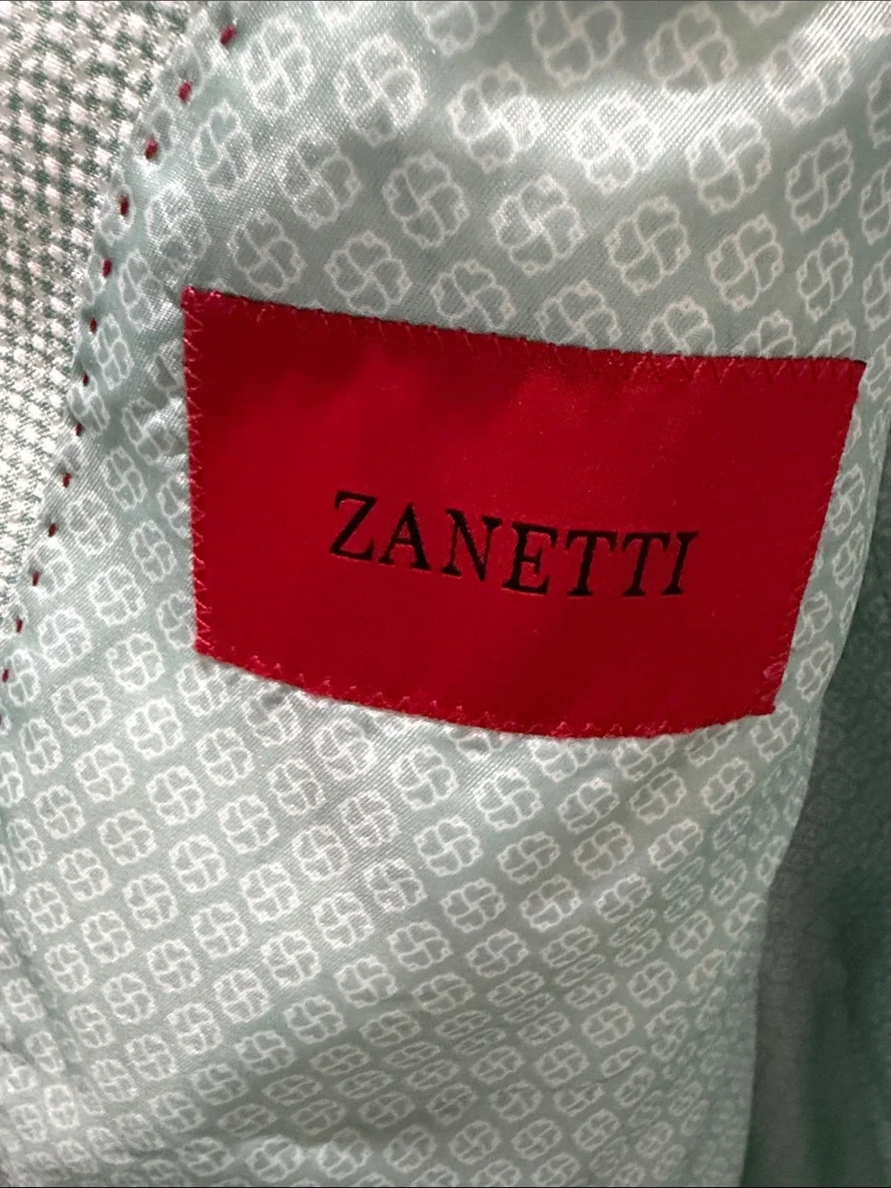 Zanetti Tailored Mint Green Textured Blazer - Lightweight Single-Breasted